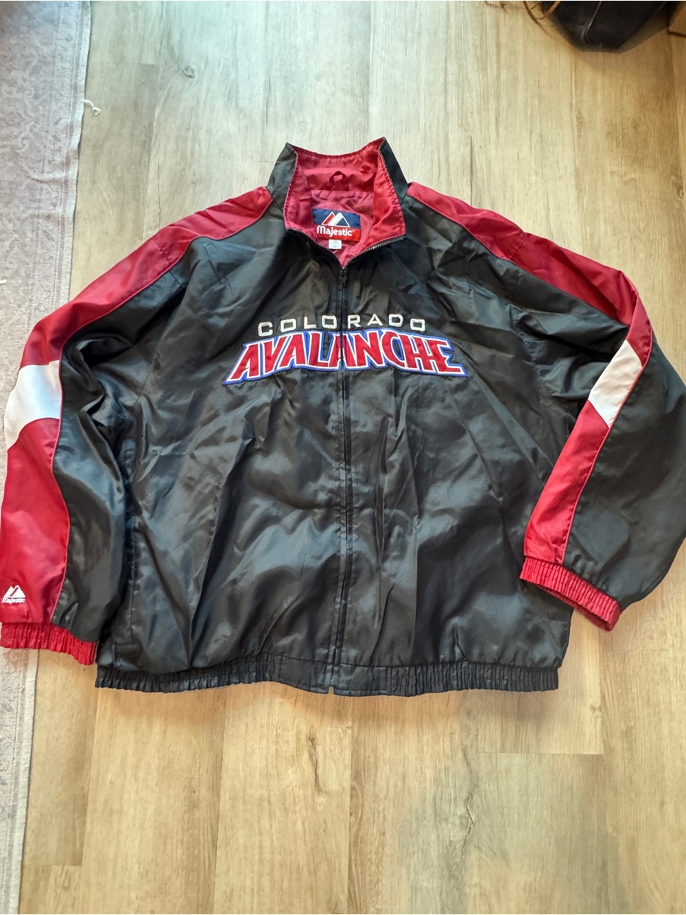 Majestic Colorado Avalanche Black and Burgundy Team Jacket XXL